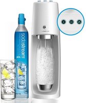 Sodastream Spirit One Touch + 1 Fuse Fles en 60L CO2 Cilinder Wit