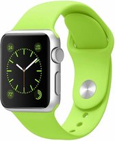 Rubberen sport bandje voor de Geschikt voor Apple Watch 38mm - 40mm S/M - Groen 1|2|3|4|5|6|7