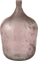 Vaas | glas | roze | 36.5x36.5x (h)56 cm