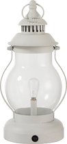 Lamp | glas | wit | 17x15.5x (h)35 cm