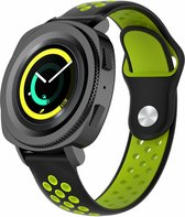 Samsung Gear Sport bandje / Galaxy Watch 42mm SM-R810 zwart - groen
