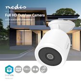 Nedis WIFICO50CWT Smartlife Camera Voor Buiten Wi-fi Full Hd 1080p Ip65 Cloud / Microsd 5,0 V Dc Nachtzicht Android™ & Ios Wit