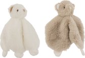 - Doudou | pluche | wit - beige | 20x11x (h)22 cm