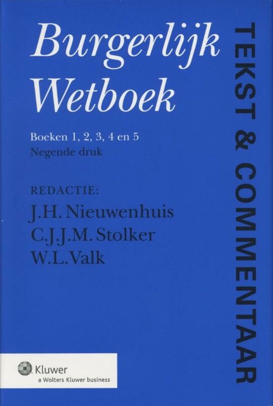 Boek cover Tekst & Commentaar Burgerlijk Wetboek van Nvt. (Hardcover)
