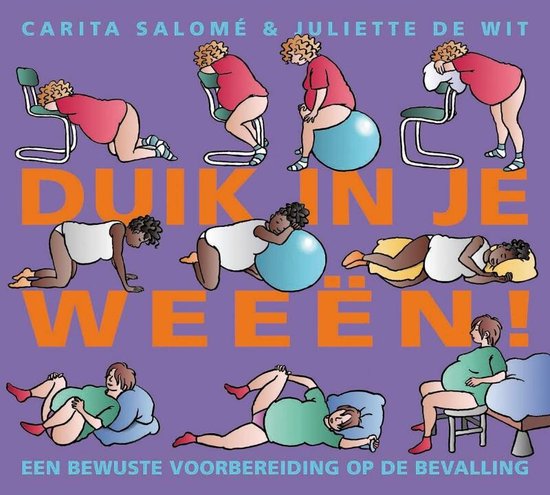 Cover van het boek 'Duik in je weeën' van Juliette de Wit en Carita Salomé
