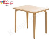 Kindertafel van hout naturel - Kleurtafel / speeltafel / knutseltafel / tekentafel / zitgroep set / kinder speeltafel - kinderzetel - stoel kind