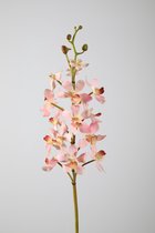 Kunstbloem - set van 2  - vanda orchidee - decoratieve tak -  70 cm - roze