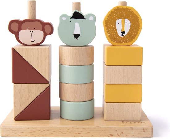 Trixie Houten Dieren Blokken Stapelaar