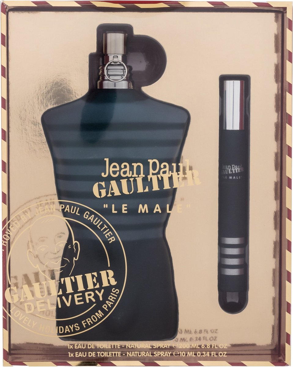 New: Jean Paul Gaultier Le Male 200ml Edt Spray / 10ml Edt Travel Spray