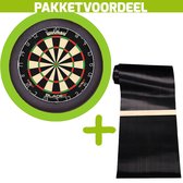 Winmau Blade 6 + Rubberen Dartmat 60*300 incl Oche + Dartbordverlichting Basic (Lime)