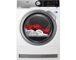 AEG T8DEN86CS Vrijstaand Voorbelading Wit 8 kg
