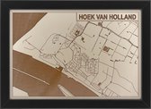 Houten stadskaart van Hoek van Holland