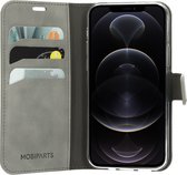 Mobiparts Classic Wallet Case Apple iPhone 12/12 Pro Granite Grijs hoesje