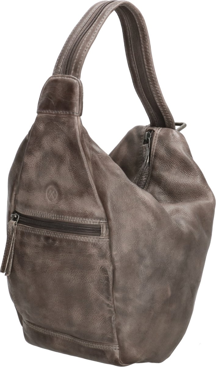Hide & Stitches Paint Rock Rugzak - 100% Leer - Taupe