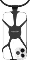 Hoesje - Vonmählen - Infinity Phone Strap Serie - Siliconen Backcover - Zwart - Hoesje Geschikt Voor
