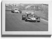 Walljar - Grand Prix Formule I '70 - Muurdecoratie - Canvas schilderij