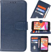 Wicked Narwal | bookstyle / book case/ wallet case Wallet Cases Hoesje voor iPhone SE 2020 - iPhone 8 - iPhone 7/8 Navy