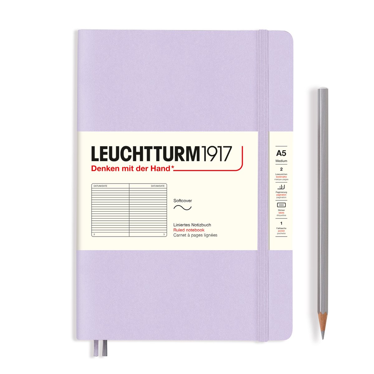 Leuchtturm1917 Cahier Medium A5 à pois Olive