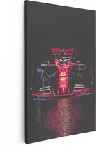 Artaza Canvas Schilderij Ferrari F1 Auto - 40x60 - Poster Foto op Canvas - Canvas Print