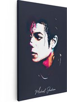 Artaza Canvas Schilderij Michael Jackson - 40x60 - Poster Foto op Canvas - Canvas Print