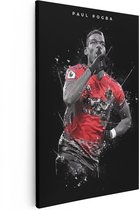Artaza Canvas Schilderij Paul Pogba bij Manchester United - 40x60 - Poster Foto op Canvas - Canvas Print