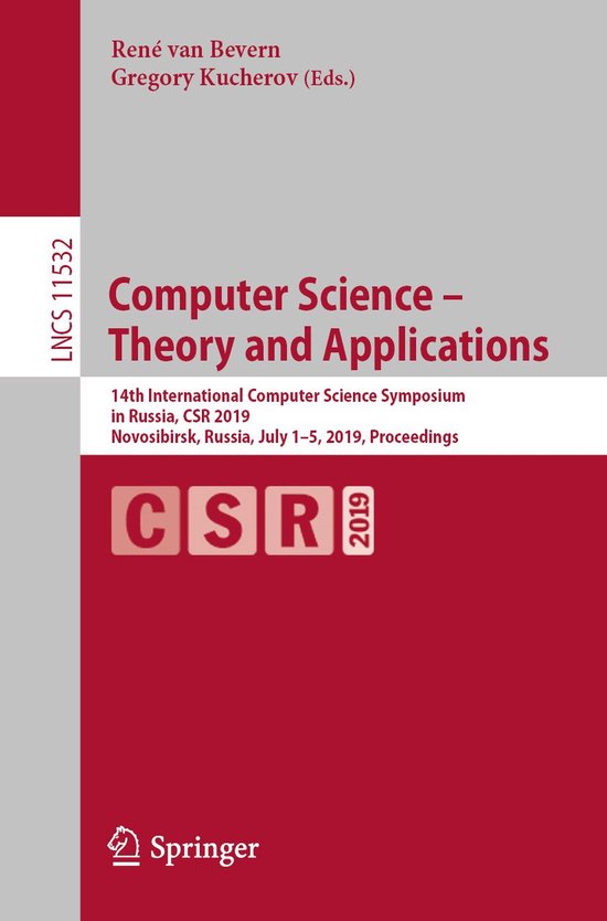Lecture Notes in Computer Science 11532 - Computer Science – Theory and ...