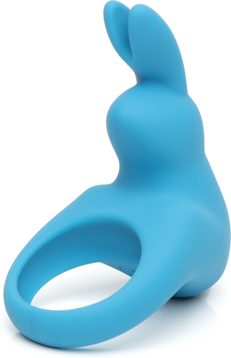 Goedkoopste Happy Rabbit - Oplaadbare Vibrerende Rabbit Cock Ring Blauw