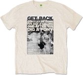 The Beatles - Rooftop Shot Heren T-shirt - 2XL - Creme