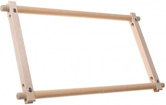 Elbesee Easy Clip Frame 30 x 53 cm - met kunststof clips om de stof te bevestigen.