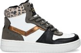 Vingino Senne Mid Hoge sneakers - Leren Sneaker - Meisjes - Wit - Maat 34