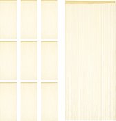 Relaxdays 10x draadgordijn - deurgordijn slierten - draadjesgordijn - 90x245 cm - beige