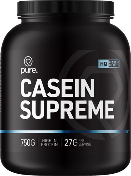 PURE Casein Supreme - 750gr - vanille - micellaire caseine - eiwitshake -  langzame... | bol.com