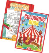 Super Kleurboeken - Pakket - 2 Kleurboeken - Circus - Artiesten - 125+ Kleurplaten
