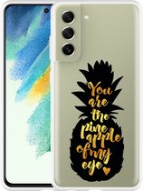 Hoesje Geschikt voor Samsung Galaxy S21 FE Big Pineapple