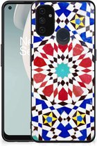 Smartphone Hoesje OnePlus Nord N100 Cover Case met Zwarte rand Mozaïek