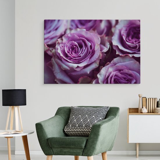 Peinture - Purple Roses, Premium Print, 5 tailles