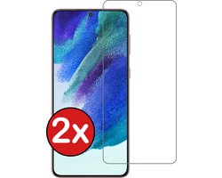 Screenprotector - 2 Stuks - Geschikt voor Samsung Galaxy S21 FE - Extra Sterk - Beschermglas - Gehard Glas - Tempered Glass - Screen Protector