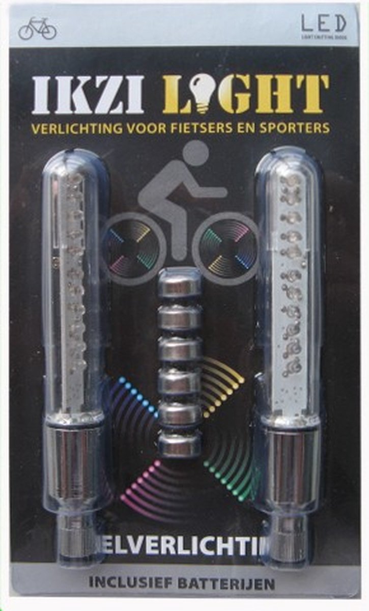 Ikzi light Bouchons lumineux pour valve de vélo - 11 LEDs