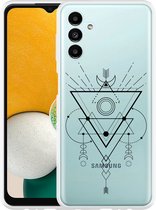Hoesje Geschikt voor Samsung Galaxy A13 Abstract Moon Black