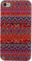 Apple iPhone 4/4s Hoesje - Xccess - Aztec Serie - Hard Kunststof Backcover - Orange Aztec - Hoesje Geschikt Voor Apple iPhone 4/4s