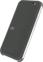 Mobilize Dot View Flip Case - Grijs - voor HTC One M8