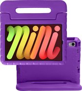 iPad Mini 6 Hoes Kindvriendelijk Hoesje Kids Proof Case - Paars