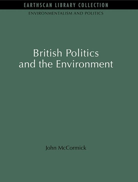 British Politics and the Environment - cover