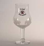 Tripel Karmeliet Bierglas - 33cl - Origineel glas van de brouwerij - Glas op voet - Nieuw