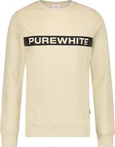 Purewhite -  Heren Regular Fit   Sweater  - Bruin - Maat XL