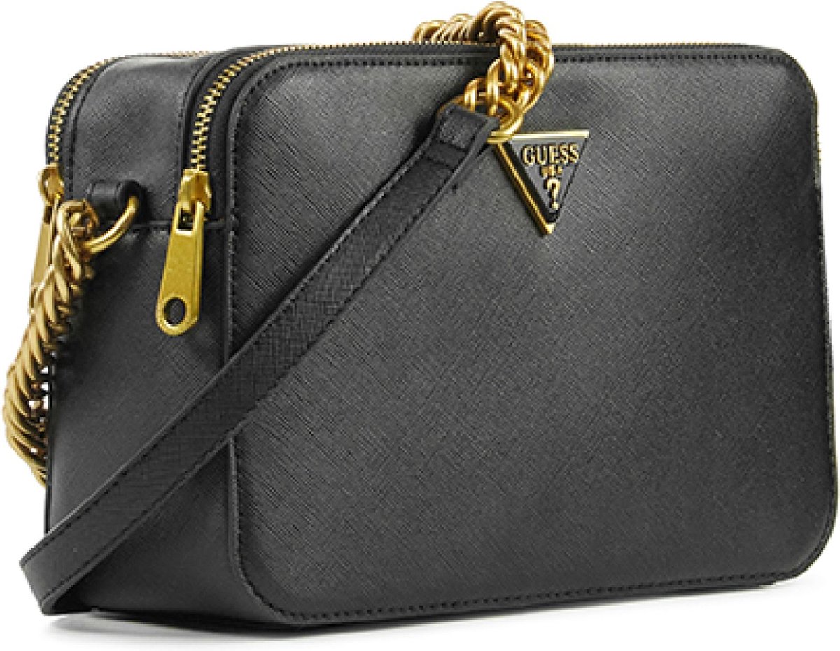 GUESS Crossbodytas Dames / Handtas Leer Aura camera bag Zwart