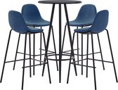 Medina 5-delige Barset stof blauw