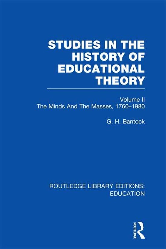 Studies in the History of Educational Theory Vol 2 - cover