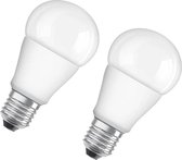 OSRAM LED STAR CLASSIC A60 frosted im DOUBLE-PACKAGE [E27-Sockel, 10 Watt (60 Watt), 806 Lumen]