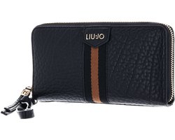 LIU JO portemonnee Tilde Zip Around Wallet Nero zwart